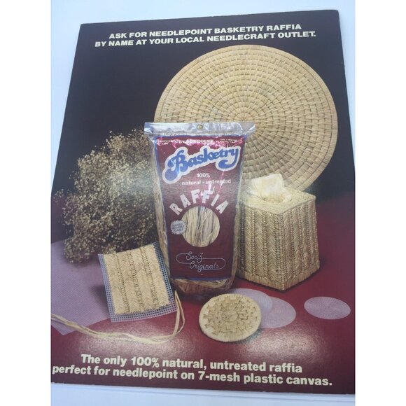 Needlepoint Basketry B312 Country Kitchen Chickens 8 Projects Plastic Canvas - Picture 9 of 10